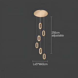 Suspension scandinave moderne - Suspension LED en alliage de zinc pour salon
