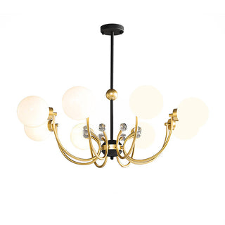 Adjustable black ceiling lamp — sputnik metal shade pendant