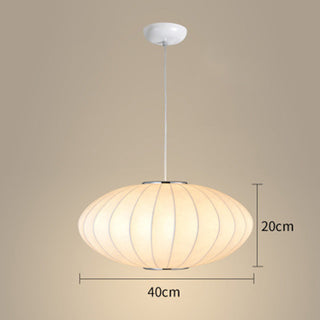 Modern pendant lamp with saucer form — kitchen island