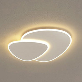 Nordic LED geometric ceiling lamp illuminated, acrylic fixture
