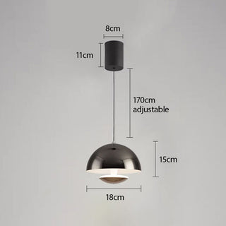 Touch pendant close-up — modern hand-controlled ceiling lamp