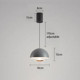 Hand-controlled pendant from below — modern touch hanging light