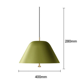 Suspension en métal – Suspension conique moderne avec lampe finition métallique pour éclairage de salon