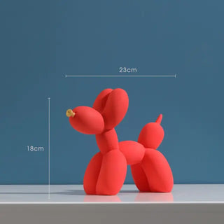 balloon dog sculpture colorful resin figurine eco friendly decor feature view
