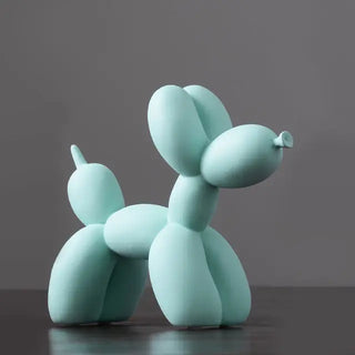 balloon dog sculpture colorful resin figurine eco friendly decor close-up detail