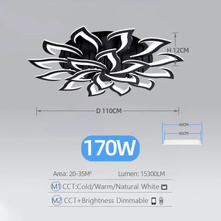 Acrylic Ceiling Light – Modern Dimmable Surface Mount Fixture for Living Room Lighting