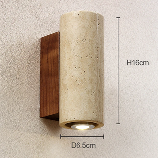 Marble Wall Sconce – Modern Aluminum Wall Light | Soft Bedroom Lighting