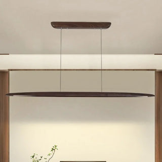 Dimmable Wooden Pendant Light - Modern Kitchen Island Lamp With Remote Control
