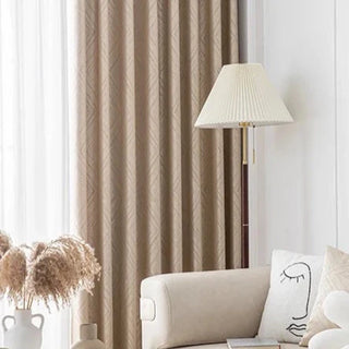 insulated blackout curtain luxury thermal drapes noise reducing floor-length panels front view