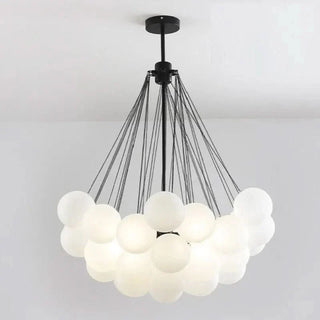 LED Pendant Light – Modern Chandelier with Glass Balls | Adjustable Height