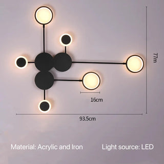 Black Iron Wall Light – Modern LED Wall Lamp With Sleek Black Metal Sconce