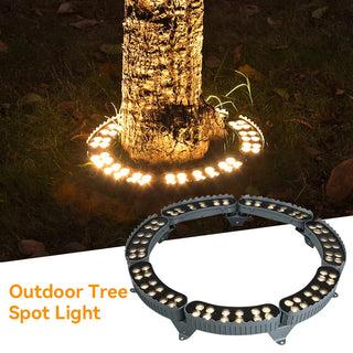 Outdoor Tree Projector – Adjustable Aluminum Ring Light for Garden Lighting