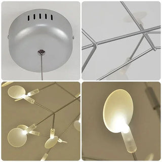 Nordic Pendant Light – 63-Light Firefly Pendant Lamp | Sculptural Branch Chandelier