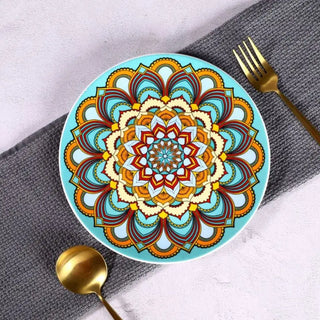 hand painted ceramic plates earthworks luxury italian ceramic dinnerware elegant table setting alternate view