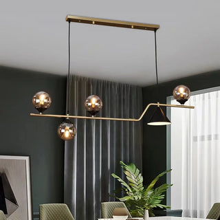 Modern LED Ceiling Light – Glass Metal Fixture With Soft Light Diffusion