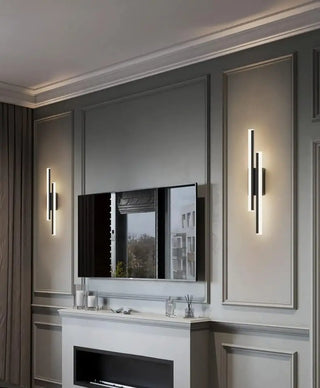 Black Led Wall Light – Modern Wall Light with Sleek Aluminum & Acrylic Shade