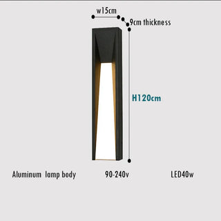 Black Aluminum Wall Light – Modern Outdoor LED Lighting With Sleek Finish
