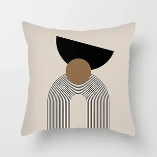 pattern pillowcases abstract cushion covers durable polyester cotton fabric feature view