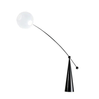 Opal Arc floor lamp – modern dimmable LED tinted opalescent globes