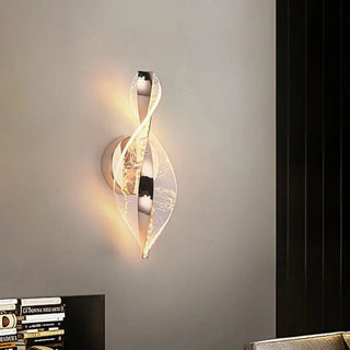 Modern Acrylic Wall Light – Artistic Snowflake Design | Gold Finish LED Lamp