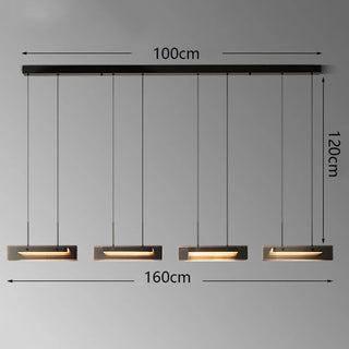 Modern LED Pendant Light – Alloy Adjustable Dimmable Suspension Lighting Fixture
