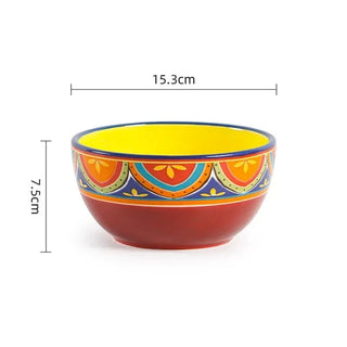 hand-painted ceramic dinnerware earthworks artisan crafted porcelain plates bowls set natural view