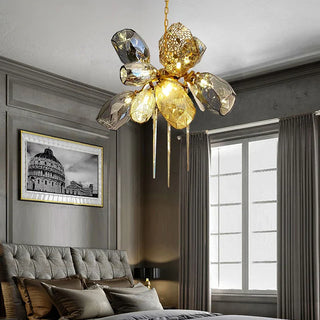 Modern Glass Pendant Light – Aluminum LED Pendant Lamp for Living Room Lighting