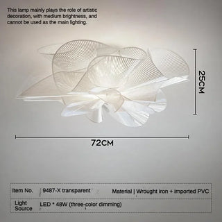 Modern Ceiling Light – Black PVC LED Fixture | Bedroom Surface Mount Lamp