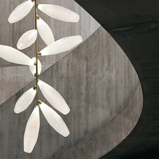 LED Pendant Light – Nordic Design Glass Pendant Lamp with Metal Frame for Dining Room