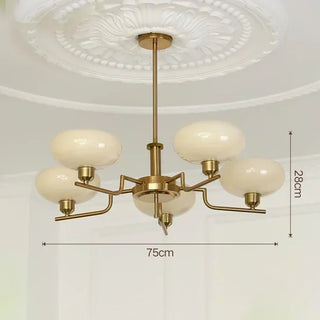 Modern Iron Chandelier – Stylish Ceiling Light with LED for Living Room Lighting