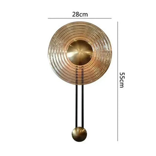 Nordic Wall Lamp – Modern Wall Sconce with Black Gold Frame & Amber Diffuser