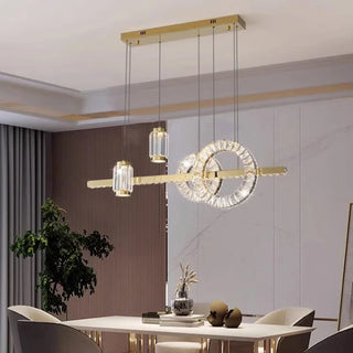 Modern Crystal Chandelier – Elegant Dimmable Lighting for Living Room Ambiance