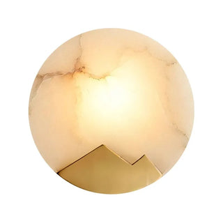 Marble Wall Sconce – Spanish Marble Lamp with Gilded Copper Light | Luxury Home Lighting