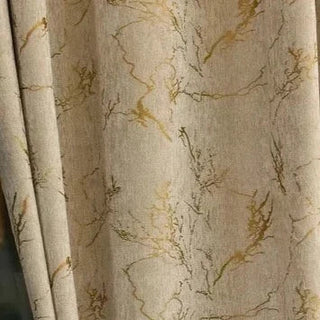 blackout curtain scandinavian coffee drapes hooks minimalist design front view