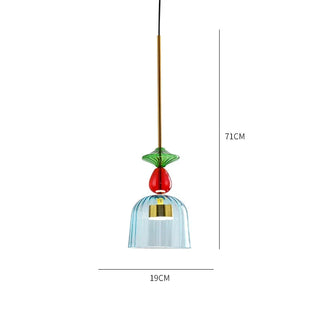 Colorful Pendant Lamp – Nordic Style Geometric Pendant Light with LED Energy Efficient Lighting