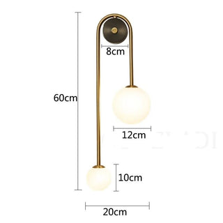 Scandinavian Wall Lamp – Glass Wall Light with Aluminium Frame & Soft Ambient Lighting