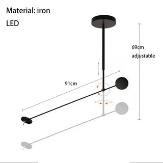 Black Metal Wall Light – Modern Wall Sconce with LED for Bedroom & Office