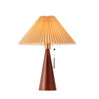 Elegant table lamp with chic pleated shade — soft glow home lighting