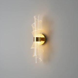 Gold Metal Wall Light – Contemporary LED Wall Sconce with Acrylic Diffuser