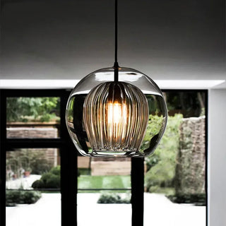 Glass Pendant Lamp – Modern Pendant Light with LED Lighting & Adjustable Height