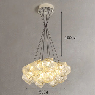 Modern Glass Pendant Light – Elegant Dining Room Lighting with Remote Control