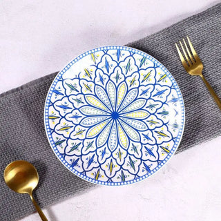 hand painted ceramic plates earthworks luxury italian ceramic dinnerware elegant table setting top view