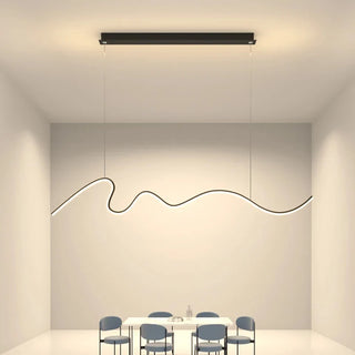 Black LED Pendant Light – Modern Pendant Lamp with Adjustable Color Temperature