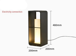 Outdoor Solar Lamp – Aluminium Freestanding Solar Light with Adjustable Brightness