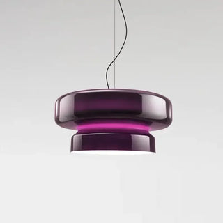 Colored Glass Pendant Light – European Style Dining Room Lighting With Adjustable Height