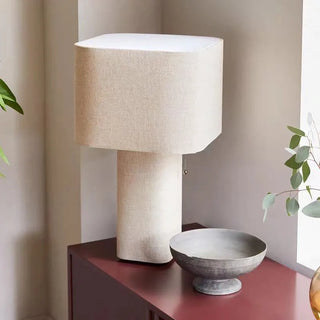 Fabric Floor Lamp – Modern Metal Wabi Sabi Lamp with Soft LED Lighting