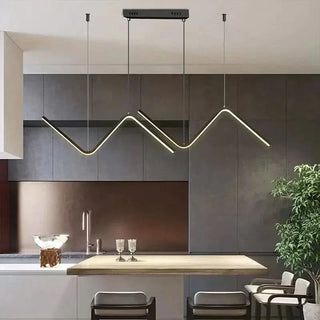 Modern Pendant Lamp – Adjustable Pendant Light with Chic Black & White Finish