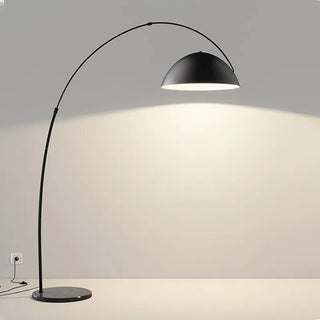 Black Metal Floor Lamp – Modern Adjustable LED Lighting for Living Room Ambiance