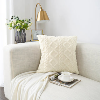 throw cushion covers tela nativa woven plush polyester decorative pillow cases front view