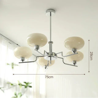 Modern Iron Chandelier – Stylish Ceiling Light with LED for Living Room Lighting